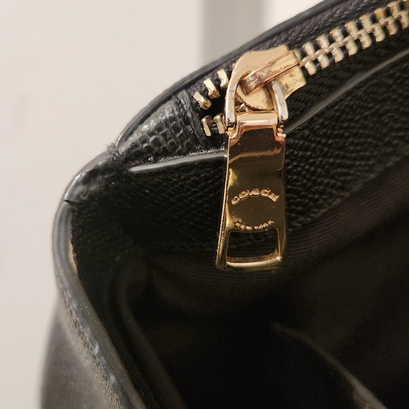 Coach Black Brooke Leather Carryall Satchel - Picture 4 of 8